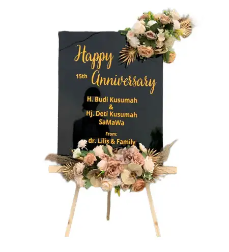 Papan Bunga Akrilik Asempapan